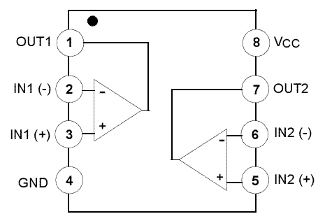 LM358 Dual Op-Amp IC COM21, R32 - Image 2