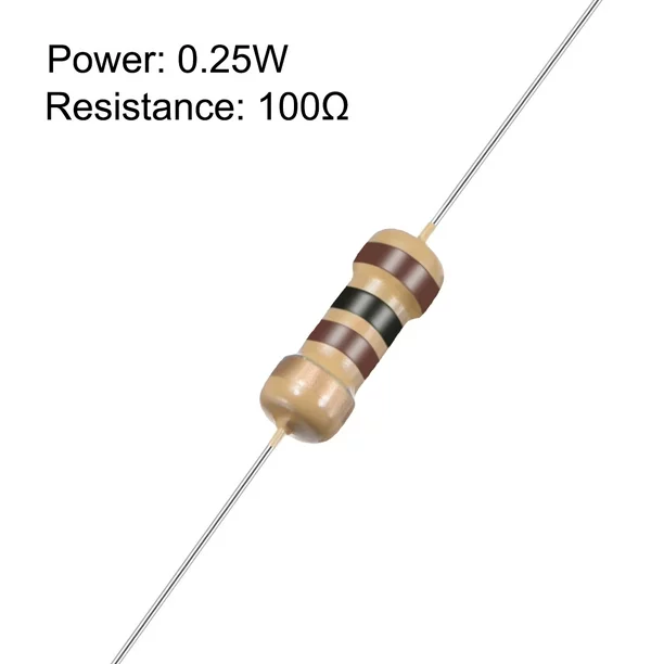 Resistor 100 Ohm 1/4 watt RE24