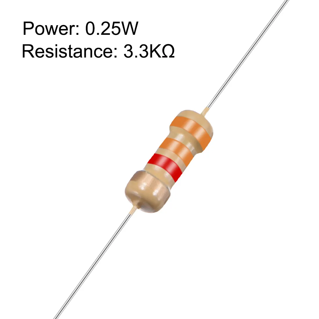 Resistor 3.3K Ohm 1/4 Watt RE24