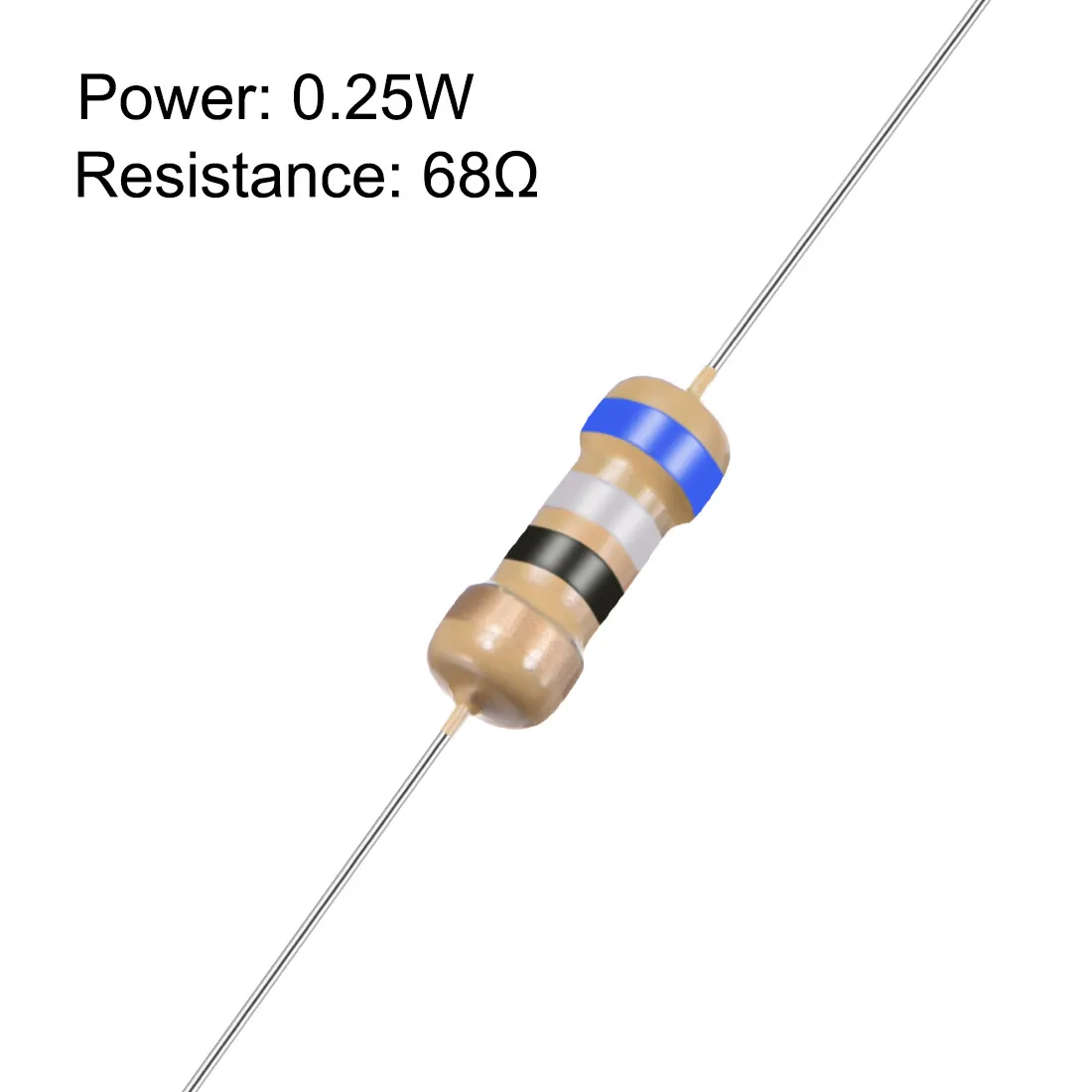 Resistor 68 Ohm 1/4 watt RE24