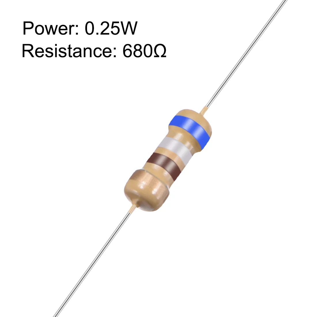 Resistor 680 Ohm 1/4 watt RE24