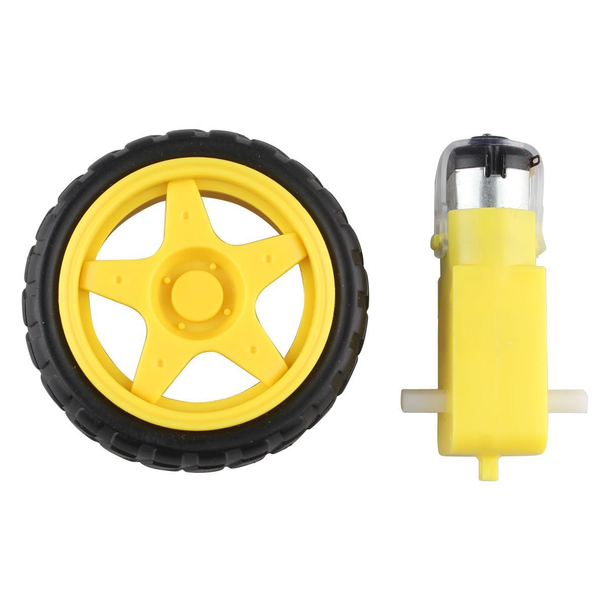 Plastic Tire Wheel with DC Motor ROB33, R37 - Image 2