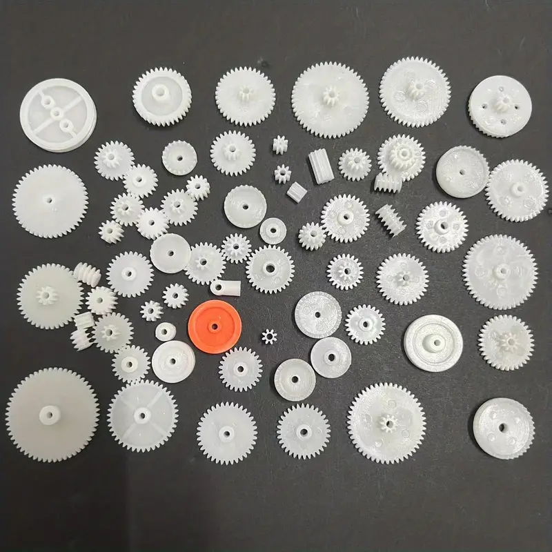 75 Kinds Plastic Shaft Single Double Reduction Crown Worm Gears DIY For Robot ROB45, R37