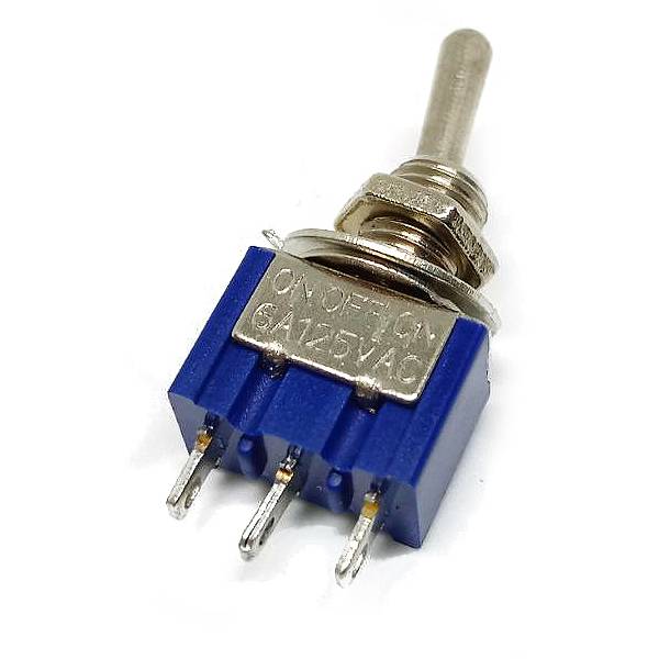 3 Pin Blue Toggle Switch SW22, R33 Faranux Electronics