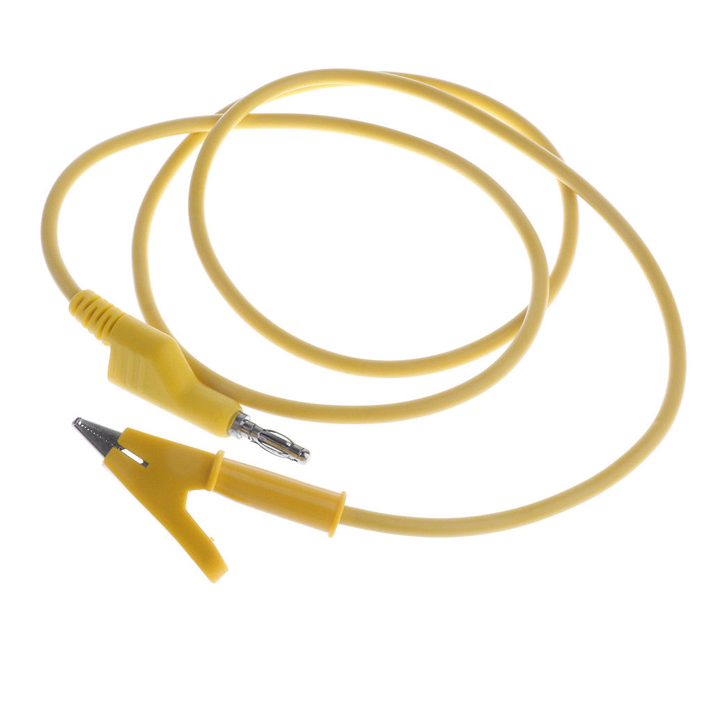 1M 4mm Silicone Banana Plug to Crocodile Alligator Clip Test Probe Lead Wire Test Cable CON 22 ,R18 - Image 4