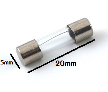 0.5A 250V Glass Fuse 5mm×20mm COM56,R12