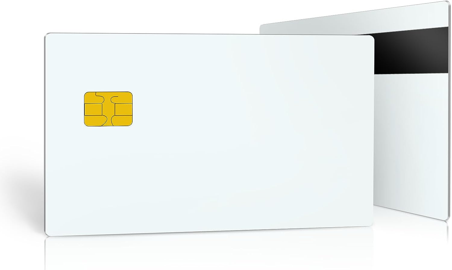 Blank Smart Card Sle4442 Chip Magnetic Strip Hico 3 track COM34 , R23