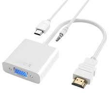 White 1080P HDMI Male to VGA Female Converter Adapter Cable for PC DVD HDTV Raspberry CON36 ,R25