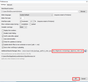 Digispark Kickstarter ATTINY85 board install board