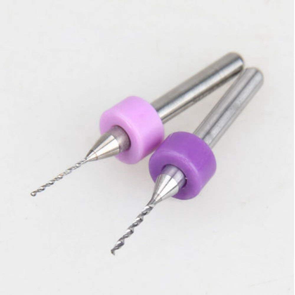 2x PCB Print Circuit Board Carbide Micro Drill Bits Tool 0.3 0.4 0.5 0.6 mm 