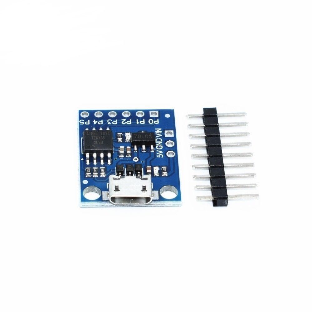 6 I/O Pins Digispark Kickstarter ATTINY85 for Arduino General Micro Built-in USB Development Board On-board 500ma 5V Regulator Lazmin USB Development Board Module 