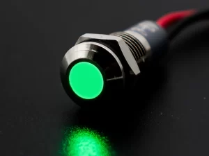 Waterproof IP67 12V 10mm Green LED Indicator Light DC Lamp COM54 ,R27