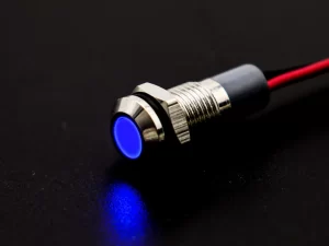 Waterproof IP67 12V 10mm Blue LED Indicator Light DC Lamp COM54 ,R27