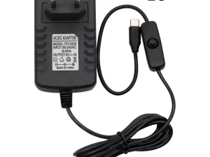 Power Supply 5V 3A Type-C Adapter with ON/OFF Switch for Raspberry Pi 4 B RASP43, R14