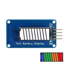 Battery Style Digital Tube LED Battery Level Display Module 4-color 10-segment LED Bar for Arduino COM53 , R23