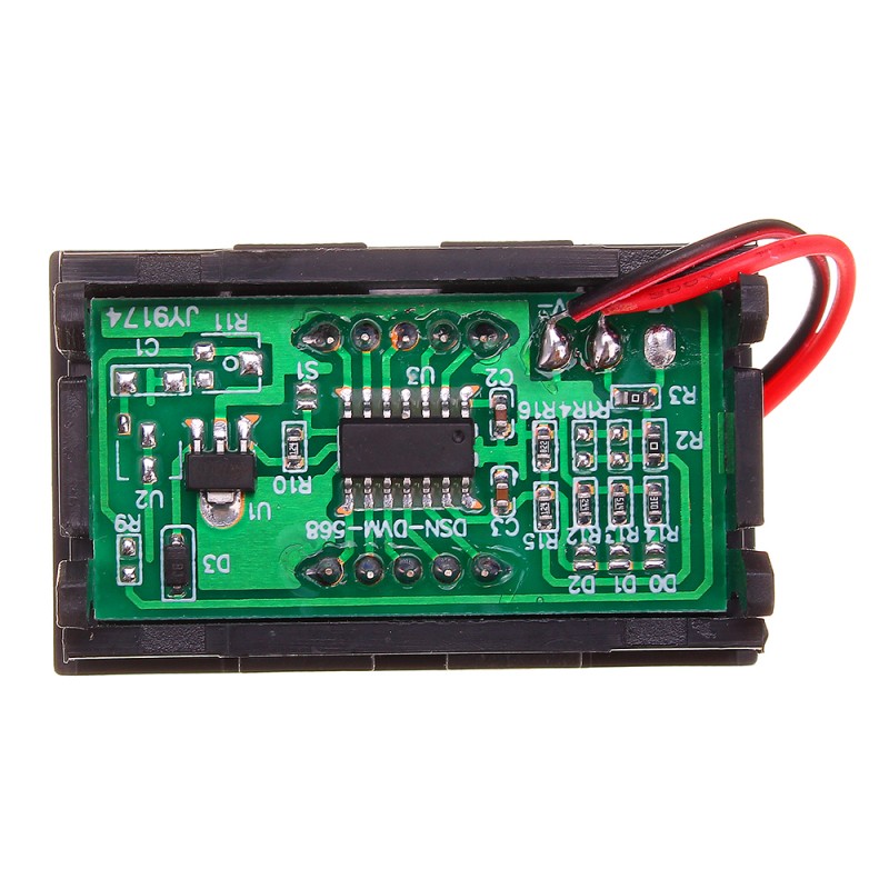 DC 3.5-30V Digital Car Voltmeter Automotive Voltage Meter Red COM34, R35 - Image 2