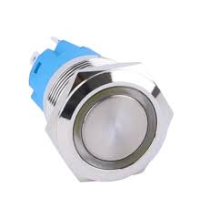 19mm Push Button Switch LED Light Waterproof Latching Self-lock Fixation Power Pressing 12V-24V COM34 ,R34