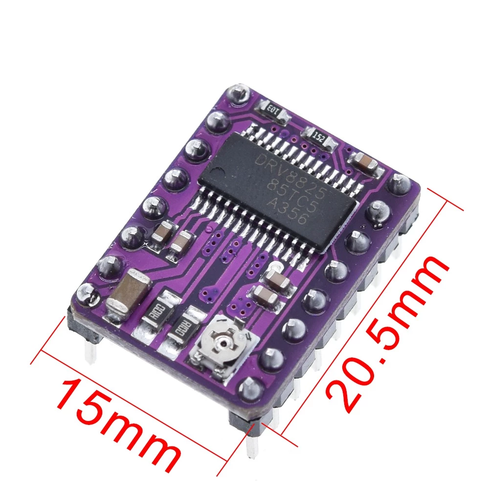 3D Printer StepStick DRV8825 Stepper Motor Driver Module Carrier Reprap With Heatsink COM52, R35 - Image 3