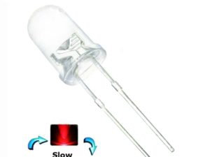 F5 5mm RGB Colorful Slow Flash LED Light Emitting Diode Round Head 2 Pin Three Colors COM22 , R22