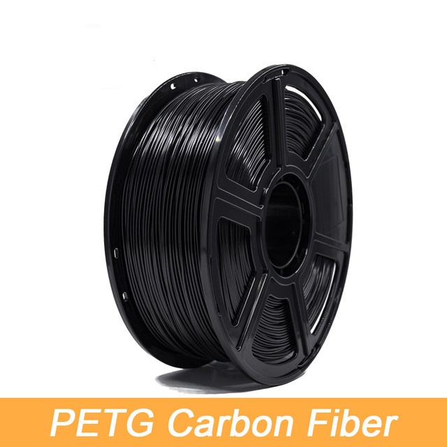 3D Printing Consumables Black Carbon Fiber PETG 1.75mm 3D Printer Filament 1KG