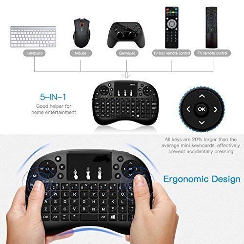 Mini Wireless Keyboard and Mouse for TV, Raspberry Pi, Computer COM21, R38 - Image 2