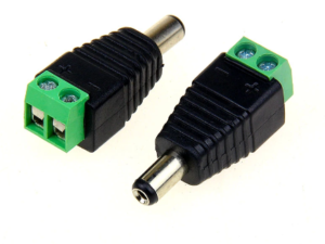 5.5*2.1mm Male DC Power Plug to 2 Pin Screw Terminal Adapter Converter CON36, R36