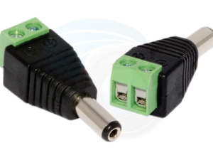 5.5*2.5mm Male DC Power Plug to 2 Pin Screw Terminal Adapter Converter CON36, R15