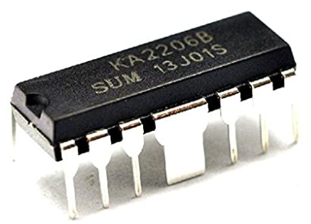 KA2206 KA2206B audio amplifier chip DIP-12 AMP26