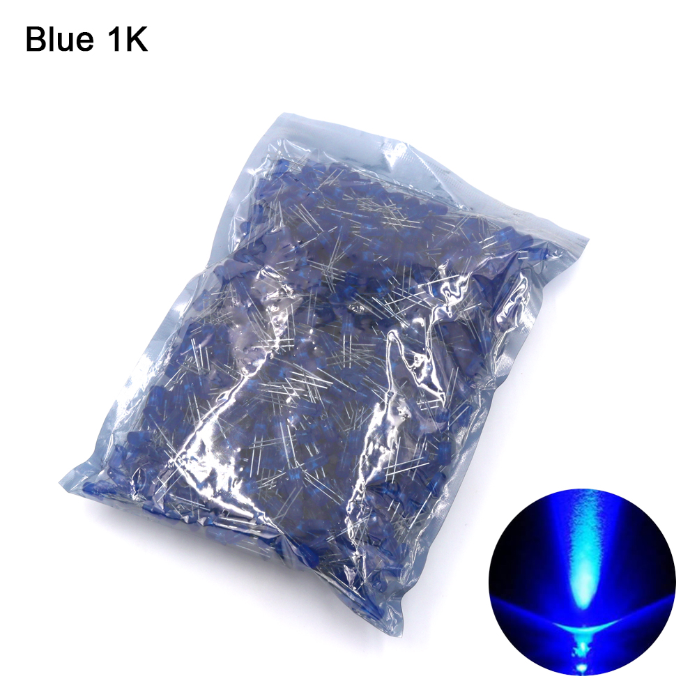 5mm Light Emitting Diode LED – Blue 1000pcs COM22 - Image 2
