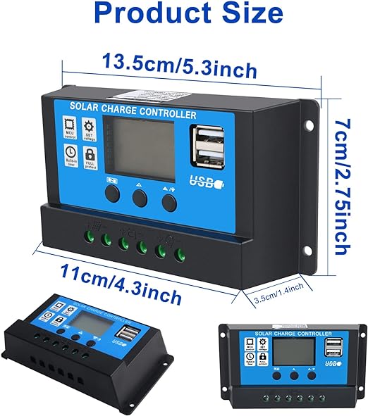 12V 24V 30A Automatic Solar Controller BX3, R27 - Image 2
