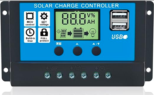 12V 24V 10A Automatic Solar Controller COM51, R33