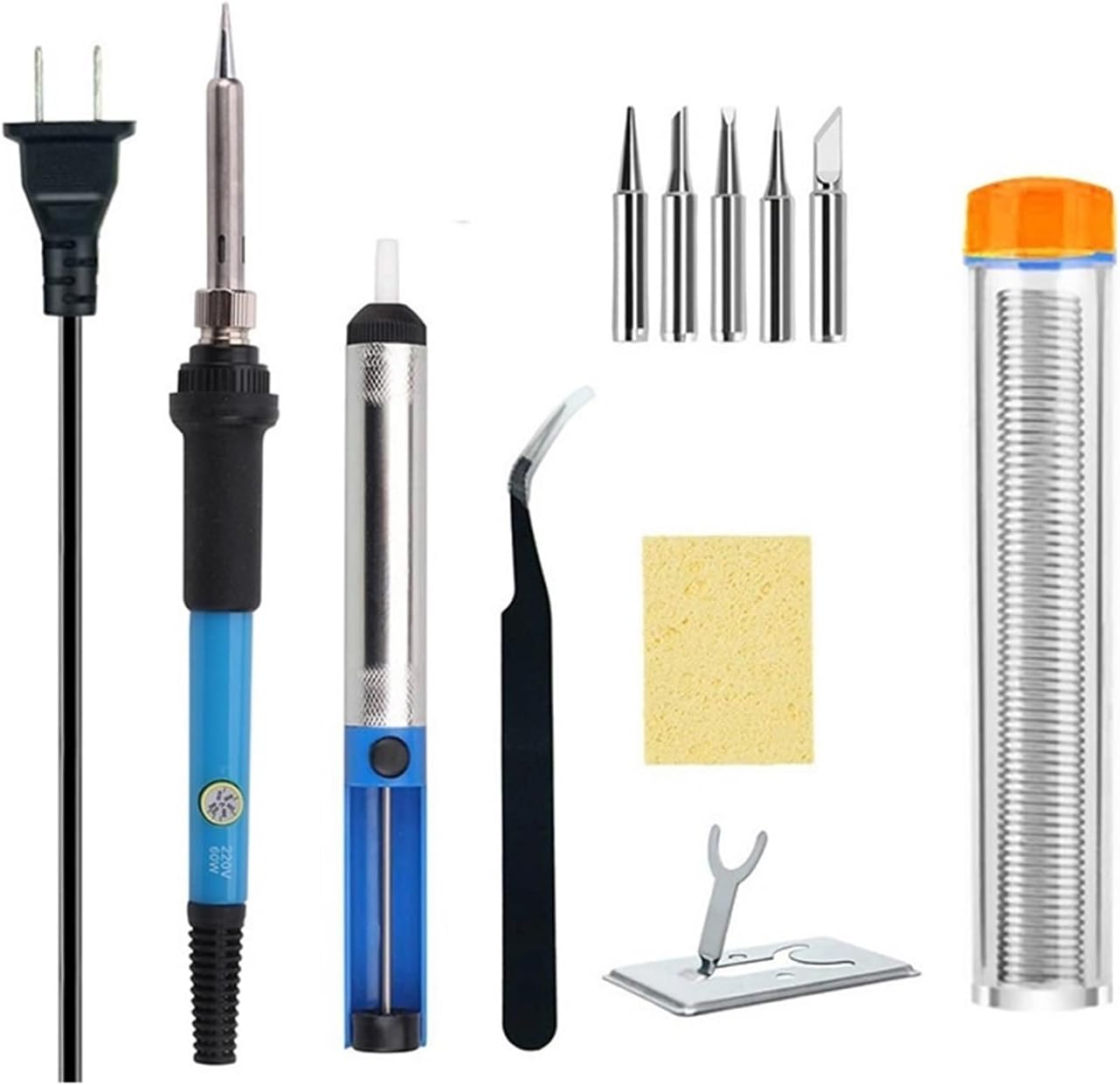 6Pcs 60W Electronic Welding Maintenance Tool with Adjustable Temperature Soldering Iron COM35, R37