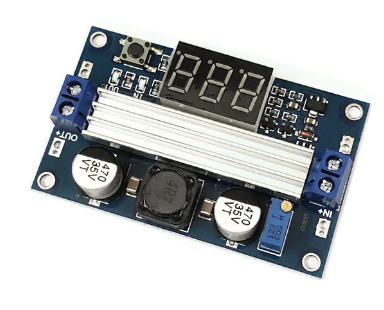 DC-DC High-Power Adjustable Boost Module 3.0~35V L 3.5~35V 100W with Digital Display Voltmeter COM41 R26