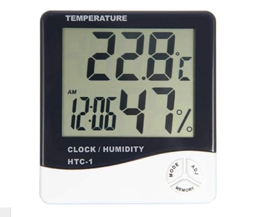 HTC-1 HTC-2 Electronic Temperature Humidity Meter With Alarm Clock ...