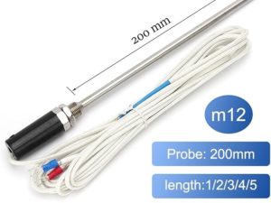 Thermocouple PT100 Temperature Sensor 0-600 °C Probe Temperature Controller Probe Screw COM37, R31