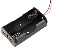 Plastic Battery Storage Case Box Holder 2 X AA COM54, R35