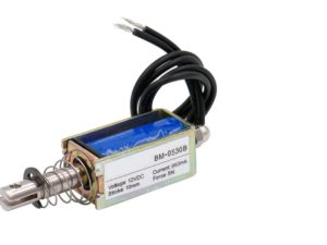 DC 12V 2A /24V 300MA 10mm 5N PushPull Solenoid Lock Electromagnet Brake JF-0530 COM56, R35