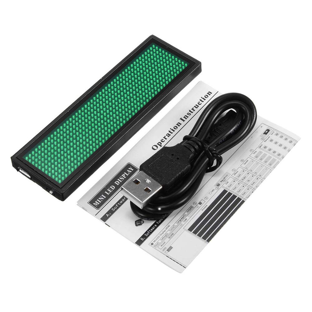Bluetooth Name Badge Programmable Scrolling Message Mini LED Display COM24, R37 - Image 2
