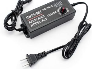 Power Supply 3A AC to DC Adjustable Switching Adapter 100V-240V 3V ~ 24V with Voltage Display COM37, R37