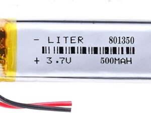 3.7V 801350 500mAh Lithium Polymer ion Battery