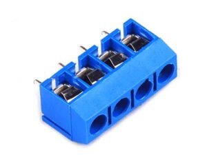 KF301-4P 5.08mm 4 Pin Connect Terminal Screw Terminal Connector Blue BX1, R38