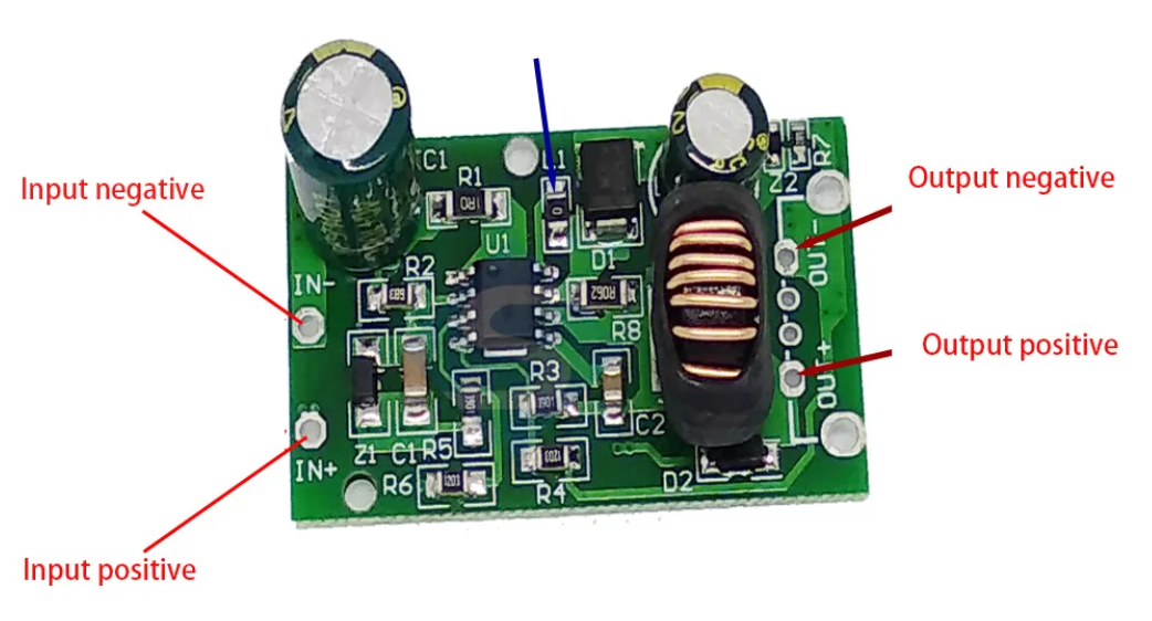 DC-DC 9-90V Non-isolated Step-down Power Module Reverse Protection 5V 2A - Image 2