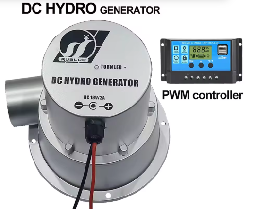 DC 18V 100w Mini Portable Hydroelectric Turbine Water Flow Hydro Generator